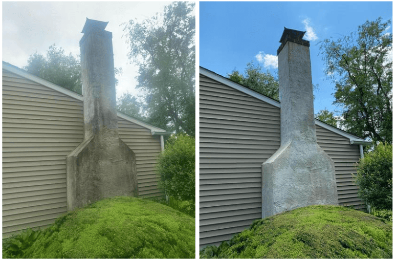Exterior chimney cleaning in towamencin pa